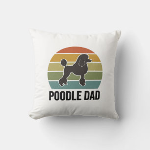 Poodle Dad Vintage Sunset Dog Lover Design_1 Cushion