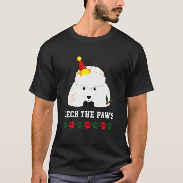 Poodle Deck The Paws T-Shirt (Front)