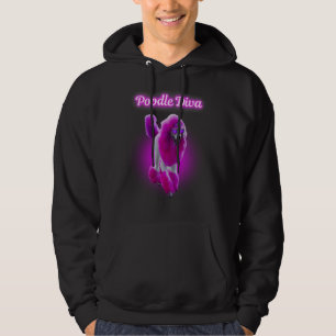 Poodle Diva Pink Hair Sunglasses Hoodie