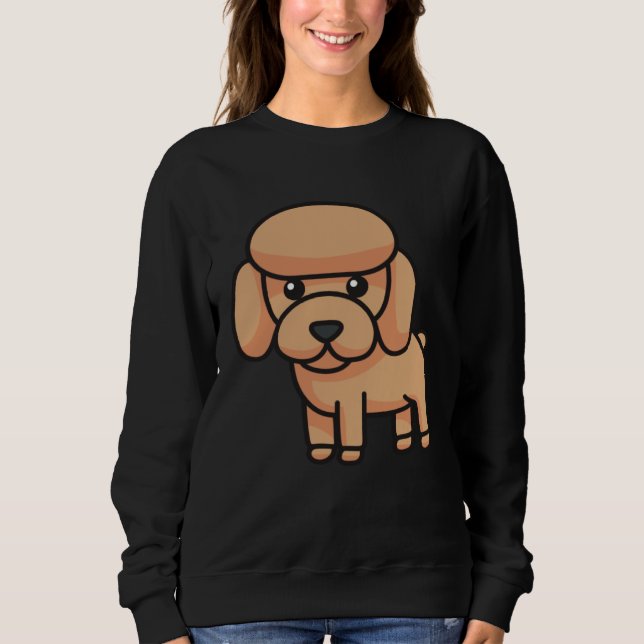 Poodle dog  1 sweatshirt (Front)
