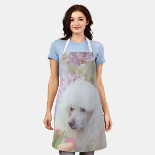 Poodle dog all over print apron