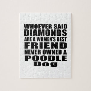 POODLE DOG BEST FRIEND DESIGNS JIGSAW PUZZLE