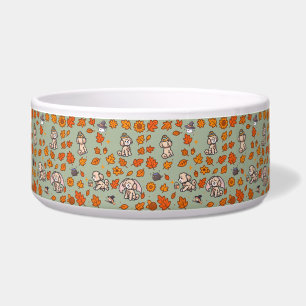 Poodle Dog Bowl Halloween Cute Kawaii Pet Feeding 