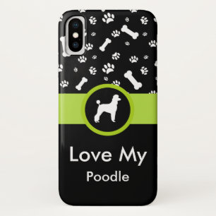 Poodle Dog Breed Design iPhone X Case