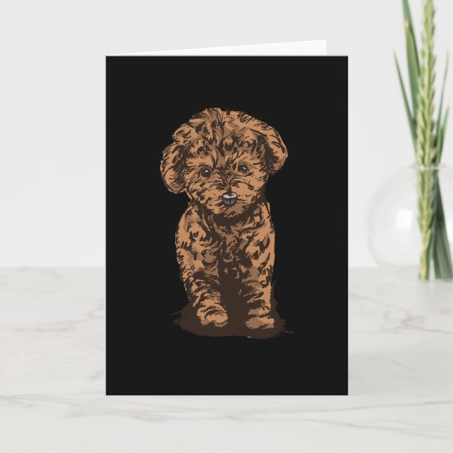 Poodle Dog Card (Front)