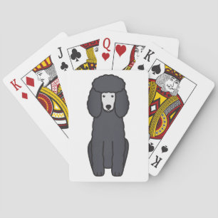 Poodle Dog Cartoon Playing Cards
