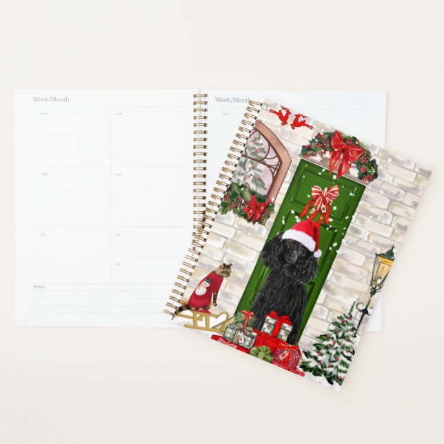 Poodle Dog Christmas  Planner (Display)