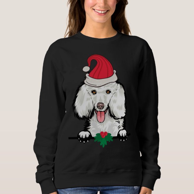 Poodle Dog Christmas Sweatshirt (Front)