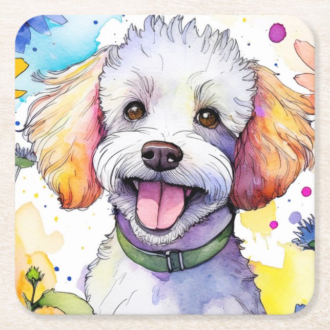 Poodle Dog Coaster (Front)