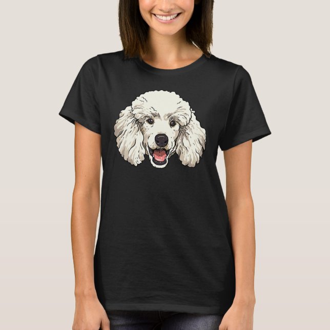 Poodle Dog  Cute Poodle Dog Breed Lover Women Men  T-Shirt (Front)