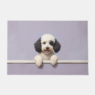 Poodle Dog Doormat Art