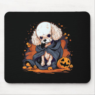 Poodle Dog Halloween Mouse Pad