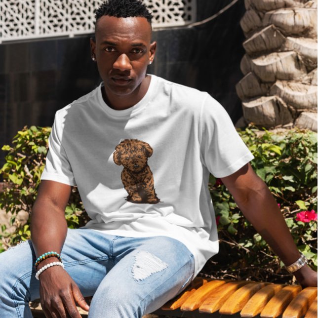 Poodle Dog Illustration T-Shirt (Creator Uploaded)