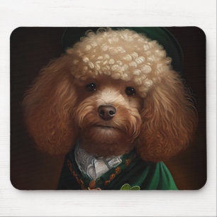 Poodle Dog in St. Patrick's Day Dress Mouse Pad