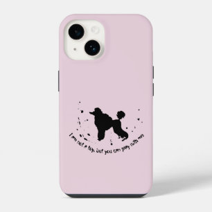Poodle Dog Joke Abstract Ink Splatter Funny iPhone 14 Case