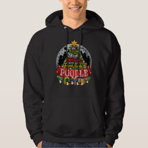 Poodle Dog Lovers Christmas Spruce Tree Gift Hoodie