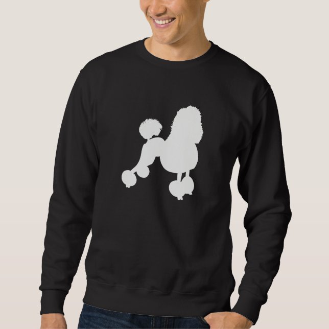 Poodle Dog  Mom Dad Pet Cute  Puppy Sweatshirt (Front)