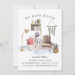 Poodle Dog Moving Announcement