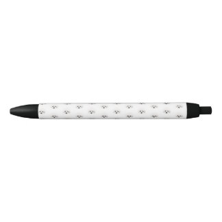 Poodle dog _ pattern  black ink pen