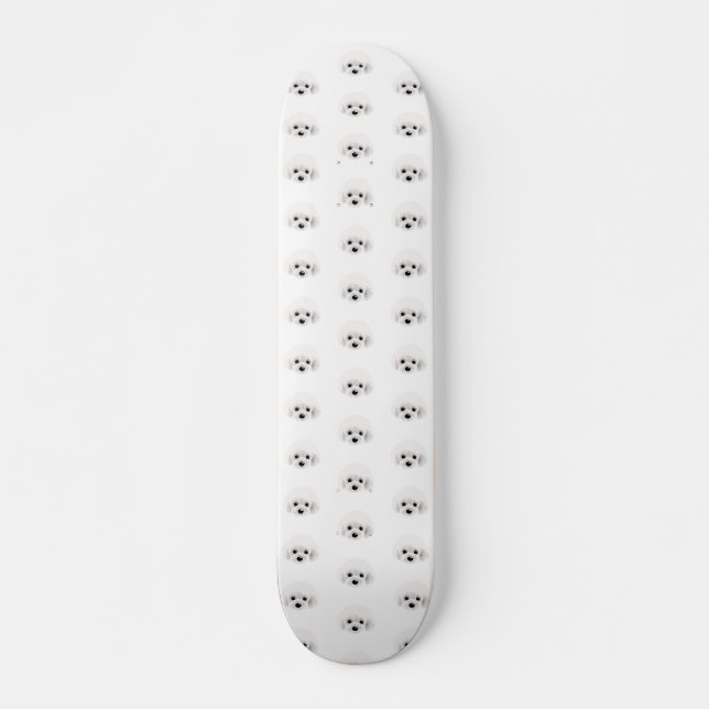 Poodle dog _ pattern skateboard (Front)