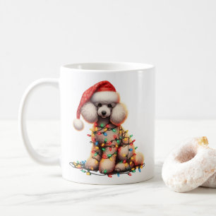 Poodle Dog Puppy Christmas Coffee Mug