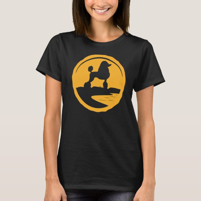 Poodle Dog Retro  2 T-Shirt (Front)