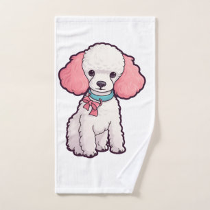 Poodle Dog Super Cute Hand Towel