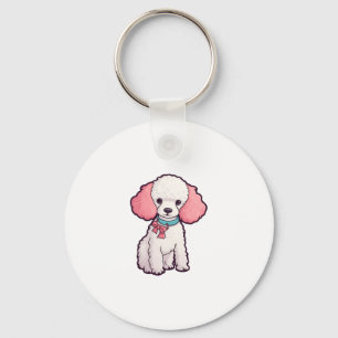Poodle Dog Super Cute Key Ring