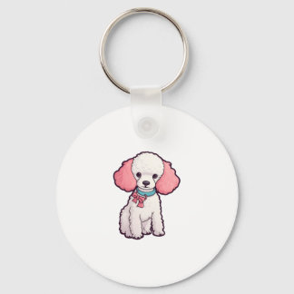 Poodle Dog Super Cute Key Ring