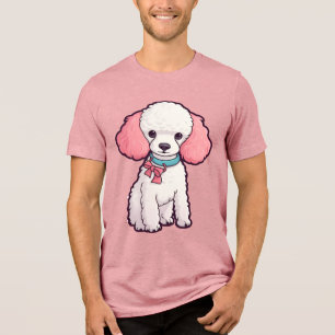 Poodle Dog Super Cute Tri-Blend Shirt