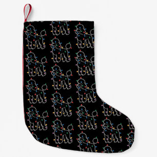 Poodle Dogs Tree Christmas Xmas Pet Animal Dog Small Christmas Stocking