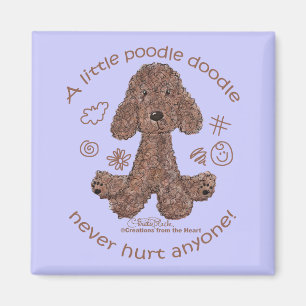 Poodle Doodle Magnet