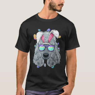 Poodle Easter Bunny Ears Dog Funny Easter Eggs Hun T-Shirt