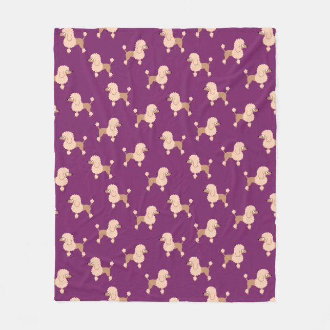 Poodle Fleece Blanket (Front)