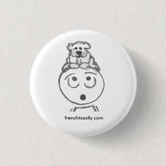 Poodle @frenchtoastly 3 cm round badge