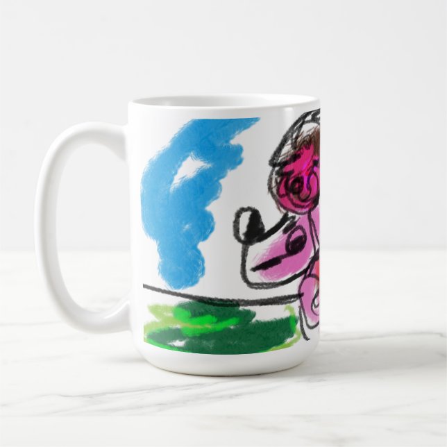 Poodle fun coffee mug (Left)
