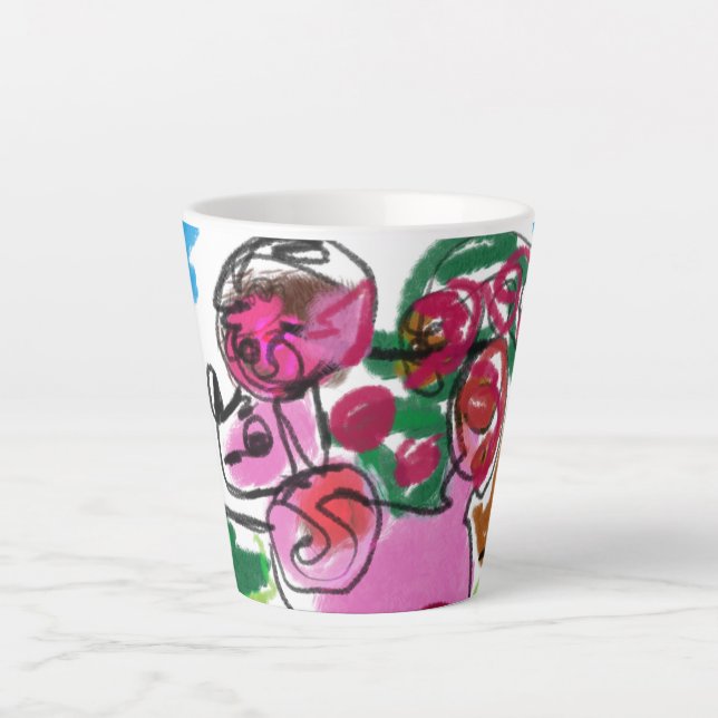 Poodle fun latte mug (Front)