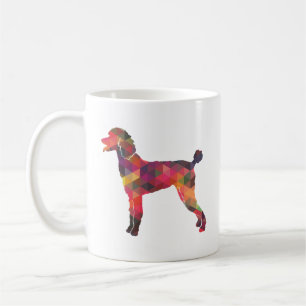 Poodle Geo Silhouette Multi Coffee Mug