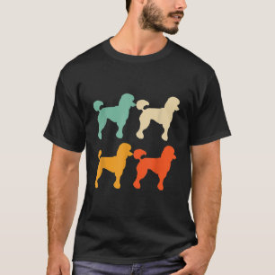 Poodle Gift for Dog Lover Retro Poodle Vintage Poo T-Shirt