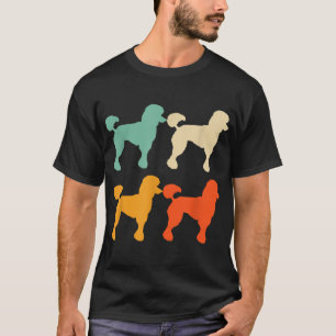 Poodle Gift for Dog Lover Retro Poodle Vintage Poo T-Shirt