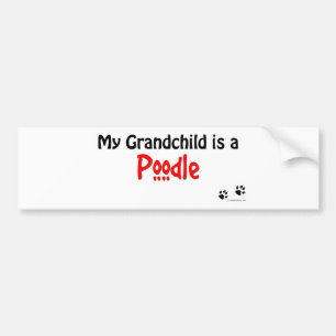 Poodle Grandchild Bumper Sticker