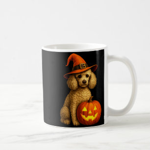 Poodle Halloween Pumpkin Witch Hat Dog Art Family Coffee Mug