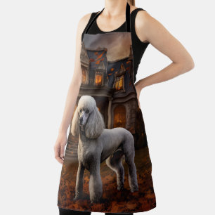 Poodle Halloween Scary Apron