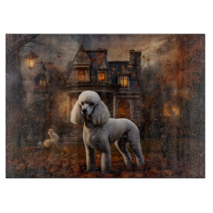 Poodle Halloween Scary Cutting Board