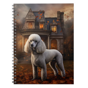 Poodle Halloween Scary Notebook