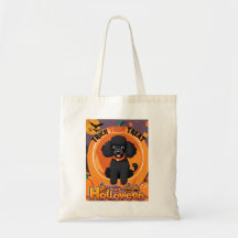 Poodle Halloween Tote