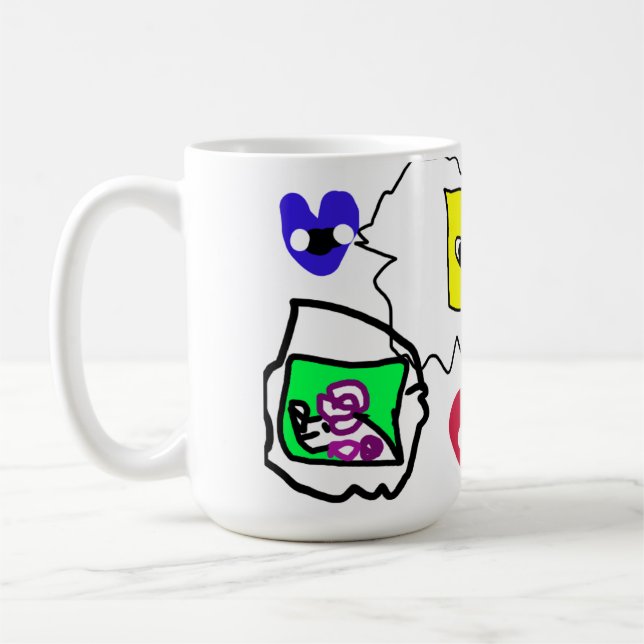 Poodle heart  coffee mug (Left)