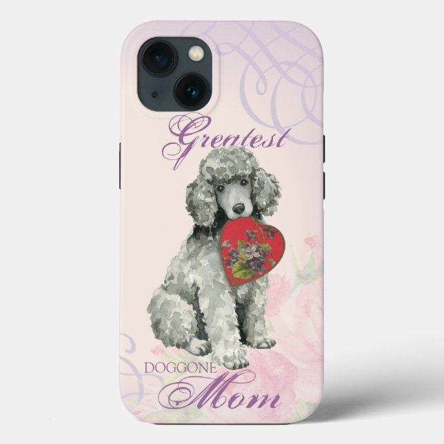 Poodle Heart Mum Case-Mate iPhone Case (Back)