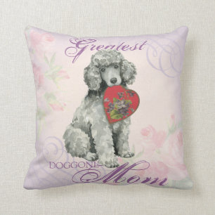 Poodle Heart Mum Cushion