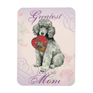 Poodle Heart Mum Magnet